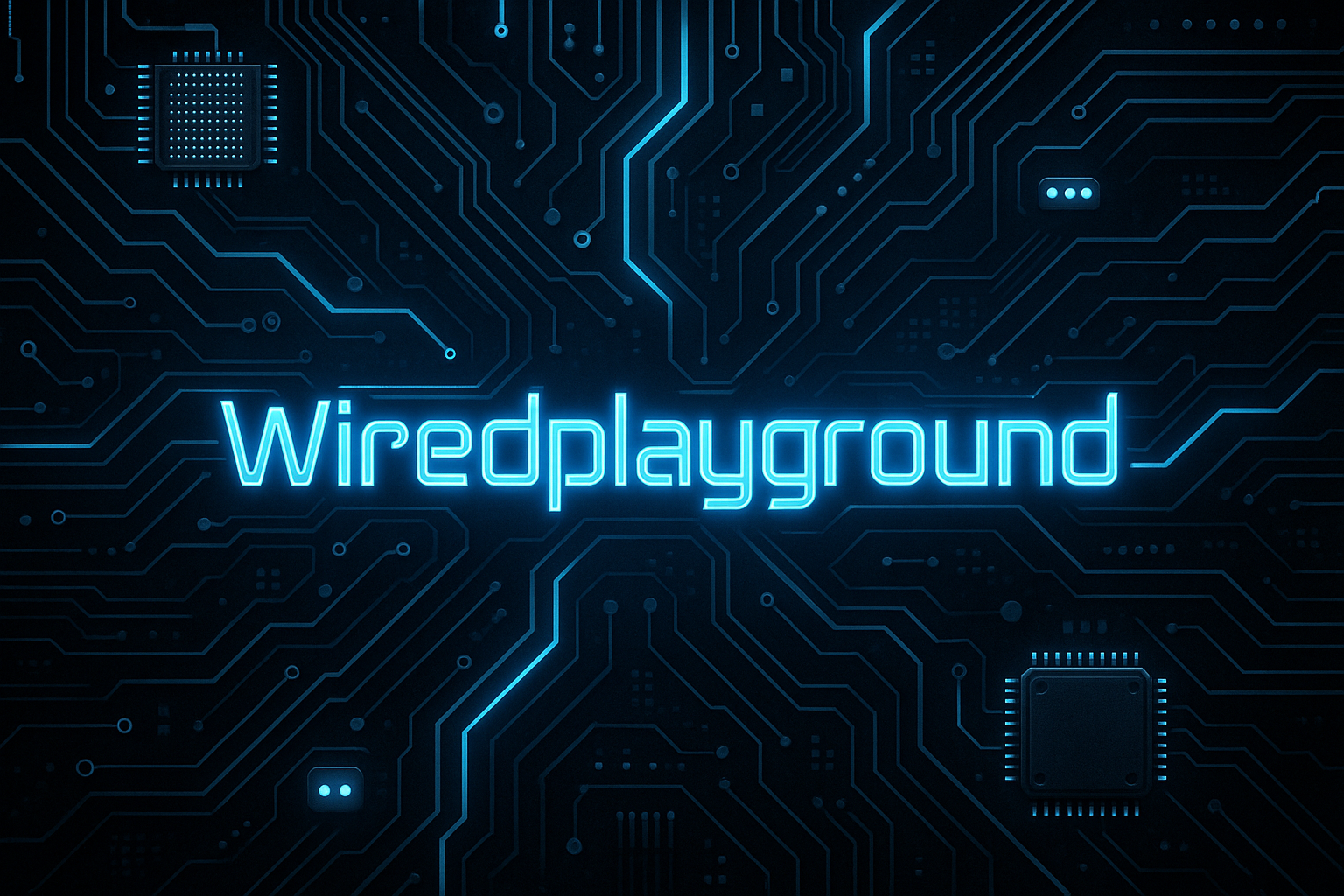 Black and blue Electronic theme with the store name